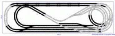 Roco H0 Geo-Line Gleisplan 420 X 120 cm